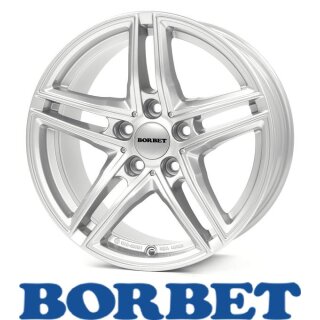 Borbet XR 8x18 5/112 ET15 brilliant silver
