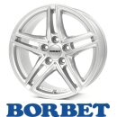 Borbet XR 8x18 5/112 ET15 brilliant silver