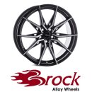 Brock B42 8x18 5/114.3 ET30 Schwarz Glanz Voll-Poliert