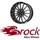 Brock B43 9,5x21 5/112 ET37 Schwarz Glanz Voll-Poliert