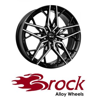 Brock B44 8,5x19 5/108 ET42 Schwarz Glanz Voll-Poliert