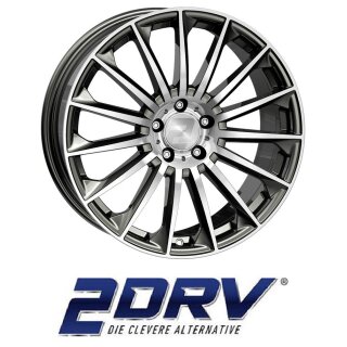 2DRV by Wheelworld WH39 10,5x22 5/112 ET20 Dark gunmetal full machined