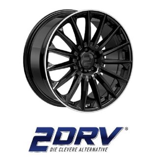 2DRV by Wheelworld WH39 10,5x22 5/114.3 ET35 Black glossy painted with full machined lip