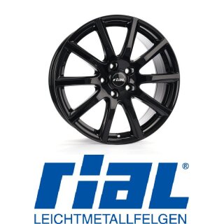 Rial Milano 6,5x16 5/100 ET38 diamant-schwarz