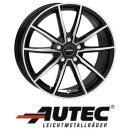 Autec Skara 8x19 5/112 ET43 Schwarz poliert