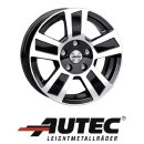Autec Tigris 6x16 4/100 ET30 Schwarz poliert