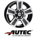 Autec Tigris 6x17 4/100 ET30 Schwarz poliert