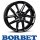 Borbet N 8x19 5/108 ET43 black glossy