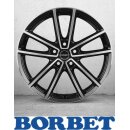 Borbet W 8x20 5/114.3 ET36 black polished glossy