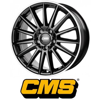 CMS C23 9x19 5/112 ET58 Diamond Rim Black Gloss