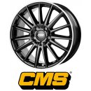 CMS C23 9x19 5/112 ET58 Diamond Rim Black Gloss